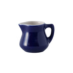Thumbnail image #1 for Tuxton China DuraTux®© B2R-035 Ceramic Creamer, 3-1/2 oz, with Handle, Cobalt/Eggshell 1 Dozen