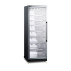 Thumbnail image #1 for Summit Commercial SCR1401LHRI One-Section Glass Door Beverage Center, 12.6 cu. ft., Left-Hinged, Bottom-Mount Refrigeration, Black