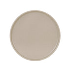 Thumbnail image #1 for Cal-Mil Hudson 22026-8-125 Round Low-Rim Melamine Plate, 8.25" Diameter, Taupe Case of 6