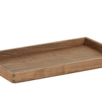 Thumbnail image #1 for Cal-Mil 23106-12201-78 Serving Tray, Walnut, 12"W x 20"D x 1.5"H, Fits Black Metal Riser Frames