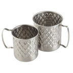 Thumbnail image #1 for TableCraft Products Lattice Collection 11657 Stainless Steel Mug, 14 oz Case of 6