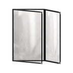 Thumbnail image #1 for Risch Deluxe TEDQ 8.5X14-LEATHERETTE Sewn Vinyl Triple-Fold Menu Cover, 8-1/2 x 14 Inch Case of 24