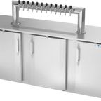 Thumbnail image #1 for Victory Refrigeration VDD94HC-S-12T 94" Direct Draw Beer Dispenser, 12-Tap, 5-Half-Keg Capacity, Stainless Steel Exterior