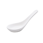 Thumbnail image #1 for Korin Inc Fusion SPN-101C Porcelain Asian Soup Spoon, White, 5-1/2"L x 1-3/4"W