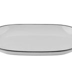 Thumbnail image #1 for Mikasa Hospitality (Lifetime Brands, Inc.) ID Fine 5324464 Fine China Oval Platter, Modest Black, 7.22"W x 11.2"D Case of 6