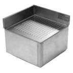 Thumbnail image #1 for Eagle Group 2200 Series MRC-22 Underbar Rear Angle Filler, 22" Front-to-Back, 90° Full Corner, Drainboard Top, Stainless Steel, 1 Leg
