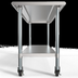 Thumbnail image #5 for KoolMore 60-Inch x 24-Inch 18-Gauge Stainless Steel Commercial Work Table with Undershelf and Locking Casters