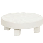 Thumbnail image #1 for Cal-Mil 22022-15 Round Wood Buffet Riser, 12" Diameter x 4" High, White