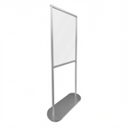 Thumbnail image #1 for AARCO Products GBTPC7230 Countertop Protection Shield, 30"W x 72"H, Polycarbonate Window, Aluminum Frame