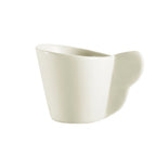 Thumbnail image #1 for CAC China Soho SOH-35 Demitasse Cup, 3-1/2 oz, Ceramic, Round with Ear Handle, American White Case of 3 Dozen