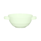 Thumbnail image #1 for Libbey Schonwald, Allure 9122779 Footed Faceted Porcelain Bouillon Cup, 9-3/4 oz., Round, Bone White