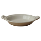 Thumbnail image #1 for International Tableware SEGG-75 Ceramic Shirred Egg Dish, 15 oz., Round, 9 x 7-1/4 x 1-1/2 in., with Handles Case of 3 Dozen