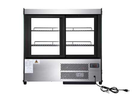 Product image #6 for KoolMore Countertop Full-Service Curved Glass Refrigerated Display Case, 4.6 Cu. Ft.