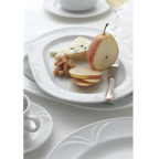 Thumbnail image #2 for Vertex China Palm PA-6 Porcelain Plate, 6-1/2 in, Round, Medium Rim, Embossed Case of 3 Dozen