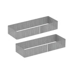 Thumbnail image #1 for Steelite International Mogogo, Modular MGSQCOPV3301 Large 360° Quick Cover for Modular Buffet, Plastic, Silver Grey