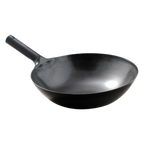 Thumbnail image #1 for Korin Inc Peking TK-301-07-36 Round Cast Iron Wok Pan, 14-1/4 in Diameter x 4-1/2 in Height