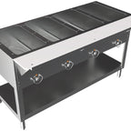 Thumbnail image #6 for BK Resources ST-SW-4 4-Pan Full-Size Electric Open Well Steam Table with Cutting Board Shelf and Undershelf