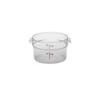 Thumbnail image #1 for Concasse MCRR2000 2-Liter Round Storage Container with Lid, Clear Polycarbonate Case of 12