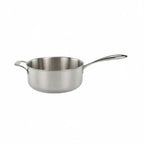 Thumbnail image #1 for Tuxton China Tuxclad RTSH-1921 6 qt Stainless Steel Tri-Ply Saucepan, Induction-Ready, Welded Handle, No Cover