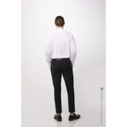 Thumbnail image #2 for Chef Works Formel SFB01-WHT-4XL Men's Long-Sleeve Dress Shirt, Banded Collar, Concealed Placket, White, 4XL