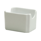 Thumbnail image #1 for 1880 Hospitality Buffalo White Ware by Oneida® F8010000906 Porcelain Sugar Packet Holder, Rectangular, Rolled Edge, Bright White Case of 3 Dozen