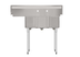 Thumbnail image #6 for KoolMore 3-Compartment Commercial Stainless Steel Sink with 12-Inch Right Drainboard and Backsplash, 45 x 20 x 44-1/2 Inches