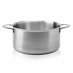 Thumbnail image #1 for JB Prince De Buyer S483 28 Stainless Steel Braiser, 11" Diameter, 7.4 qt, 18/10 Brushed Finish, Without Cover