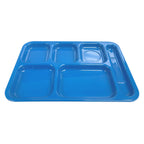 Thumbnail image #1 for Thunder Group ML802BL Right-Hand 6-Compartment Blue Melamine Tray, 14-1/2"W x 10"D x 7/8"H 1 Dozen