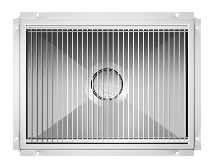 Product image #2 for KoolMore Commercial Stainless Steel Floor Trough Drain with Subway-Style Grating, 24 x 18 Inches