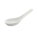 Thumbnail image #1 for Ten Strawberry Street Whittier Tidbits WTR-SPOON Porcelain White Chinese Wonton Soup Spoon with Handle, 5-1/4" Case of 36