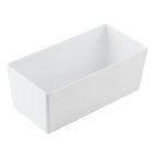 Thumbnail image #1 for TableCraft Products Simple Solutions™ 12114 Melamine Bowl, 5.75 qt., Third Size, Straight-Sided, White Case of 4