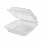 Thumbnail image #1 for G.E.T. Eco-Takeouts EC-10-1-CL . . Reusable Clear Polypropylene 1-Compartment Take-Out Food Container, 9 x 9 x 3-1/2" 1 Dozen