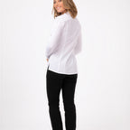 Thumbnail image #2 for Chef Works SES02W-WHT-L Women's White Long-Sleeve Chef Shirt, Snap-Front, Stretch Poly/Cotton/Elastane, 4XL
