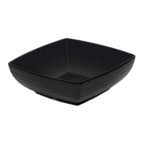 Thumbnail image #1 for G.E.T. Milano ML-66-BK Square Melamine Bowl, 1-3/4 qt, 8 x 2-3/4 in, Black Case of 12