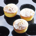 Thumbnail image #1 for Matfer Bourgeat Flexipan 336045 24-Cavity Silicone Muffin Mold, 3-7/8 oz Capacity, Non-Stick, 23-3/4 x 15-3/4 in