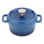 Thumbnail image #1 for G.E.T. Heiss CA-013-CB-CC Induction Dutch Oven, 3/4 qt, Cast Aluminum, with Lid, Cobalt Blue Case of 16