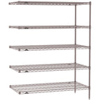 Thumbnail image #1 for Metro Super Erecta SE-2442K4-63-A5 Add-On Wire Shelving Unit, 42"W x 24"D x 63"H, 800 lb. capacity per shelf, 2000 lb. capacity per unit, 1" shelf
