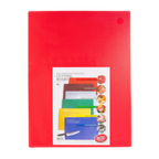 Thumbnail image #2 for TableCraft Products CB1520RA Polyethylene Cutting Board, Red, 15" x 20" x 1/2" Case of 6