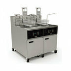 Thumbnail image #1 for Giles Enterprises EOF-20/20 Electric Double-Tank Fryer, 115 lb Fat Capacity per Tank, Built-In Filter, Programmable Controls