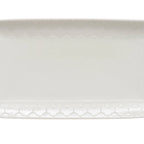 Thumbnail image #1 for Libbey Samira 110012 Rectangular China Platter, White, 11-7/8" x 6-1/2" x 1"