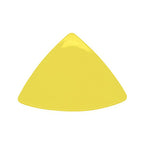 Thumbnail image #1 for CAC China Festiware TRG-9-Y Triangular Ceramic Plate, Flat Edge, 8-1/2", Yellow Case of 2 Dozen