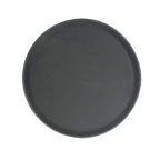 Thumbnail image #1 for Thunder Group PLFT1600BK 16-inch Round Non-Skid Fiberglass Serving Tray, Black Case of 12