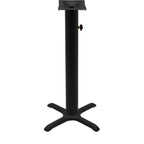 Thumbnail image #1 for Oak Street OD-B22-4-BAR Bar-Height Steel Table Base, 22" x 22" Base Spread, 4" Column, Black Finish