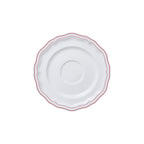 Thumbnail image #1 for Steelite International Folio, Porcelain 62578FP821 Round Porcelain Saucer, 6.5 in, Adelina Double Line Rose Case of 2 Dozen