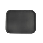 Thumbnail image #1 for CAC China Super Tray PDTD-1418BK Rectangular Plastic Serving Tray, Black, 18"L x 14"W Case of 12