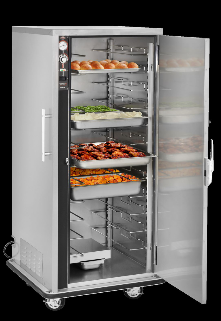 Product image #5 for FWE UHS-12 Mobile Humidified Heated Holding Transport Cabinet, 12 Universal Tray Slides, Stainless Steel