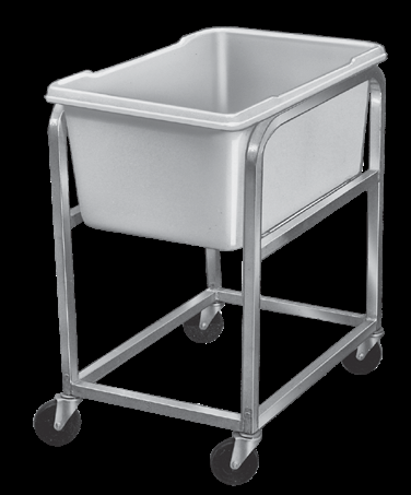 Product image #6 for Jumbo Poly Ingredient Cart with Included 19-Gallon Lug, 19 x 31 x 30 Inches