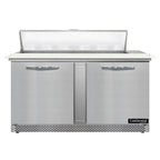 Thumbnail image #1 for Continental Refrigerator Designer Line D60N12C-FB 60-Inch 2-Door Refrigerated Sandwich Prep Table, Front-Breathing, 12-Pan