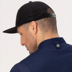 Thumbnail image #2 for Chef Works HCA01-BLK-0 Black Unisex Baseball Chef Cap, 90% Nylon/10% Spandex, Breathable Mesh, Adjustable Back