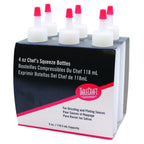 Thumbnail image #1 for TableCraft Products Cash & Carry C1104 4 oz Clear Chef Squeeze Bottle with Red Cap and Cone Tip Case of 12